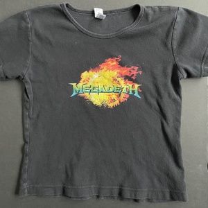 Women’s vintage Megadeth short sleeve T shirt